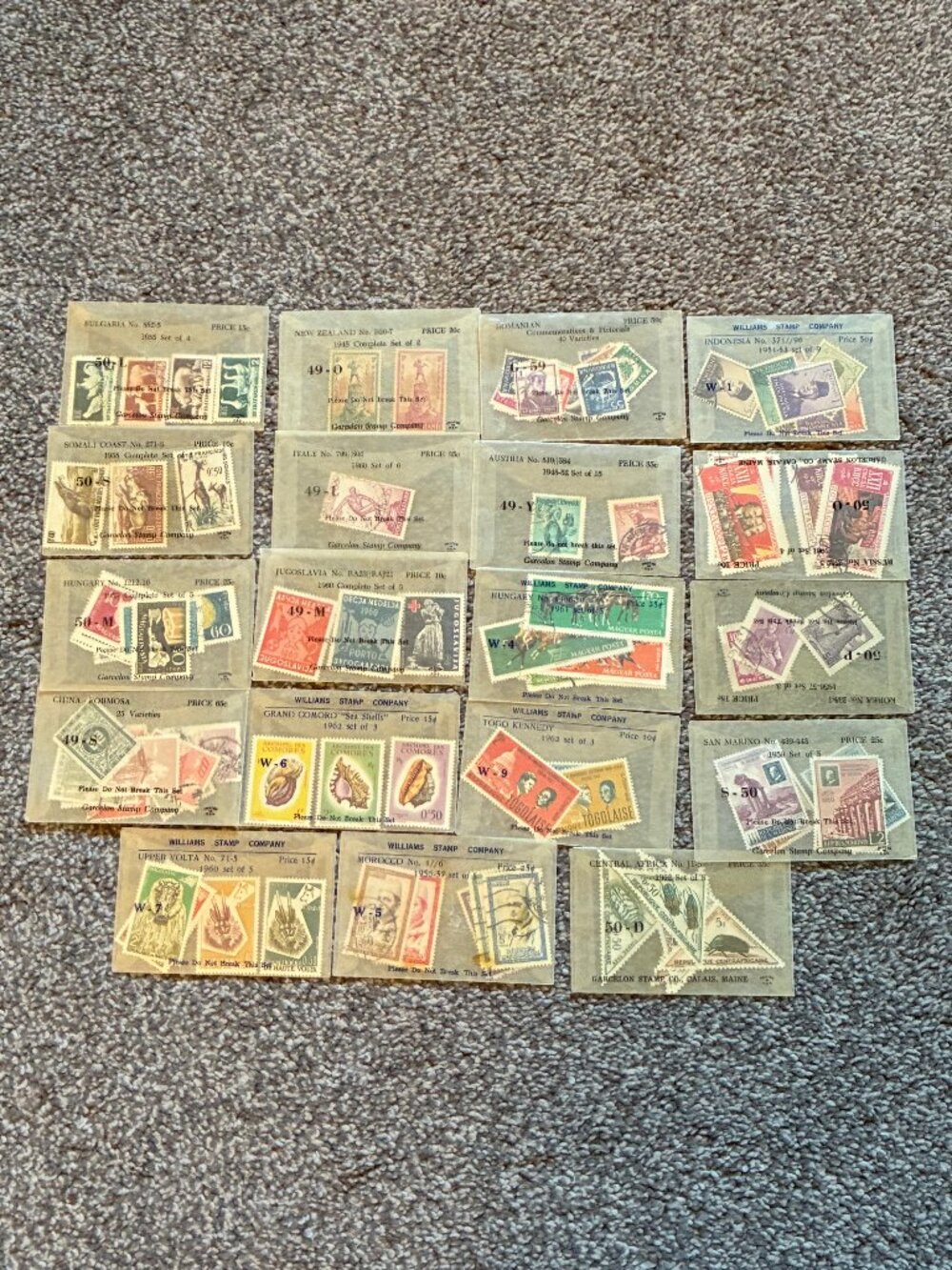 Bundle Of Vintage International Stamps